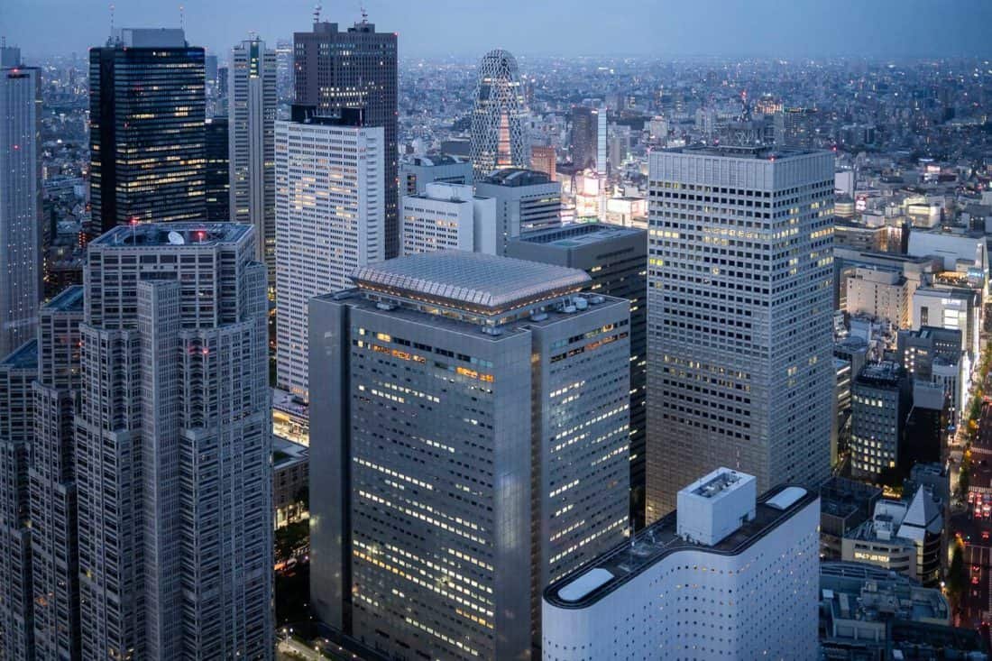 Tokyo cityscape at night